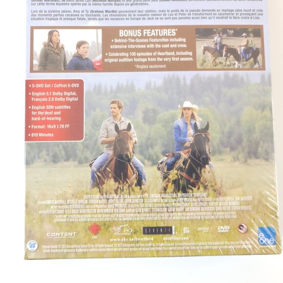 Heartland Season 6 DVD 2013 5 Disc Set Canadian Edition New Sealed - Picture 6 of 10